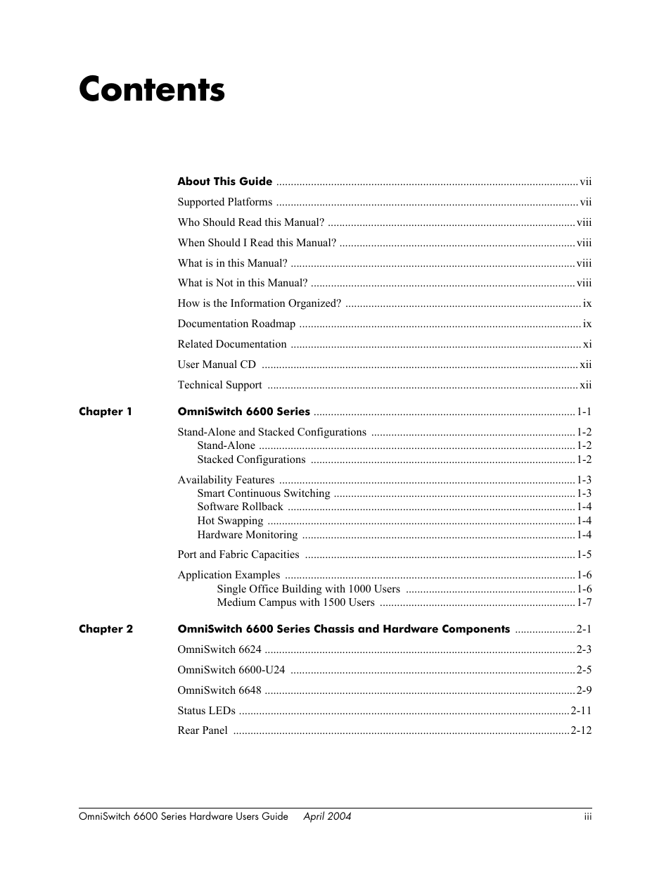 Alcatel-Lucent Omni 6624 User Manual | Page 3 / 114