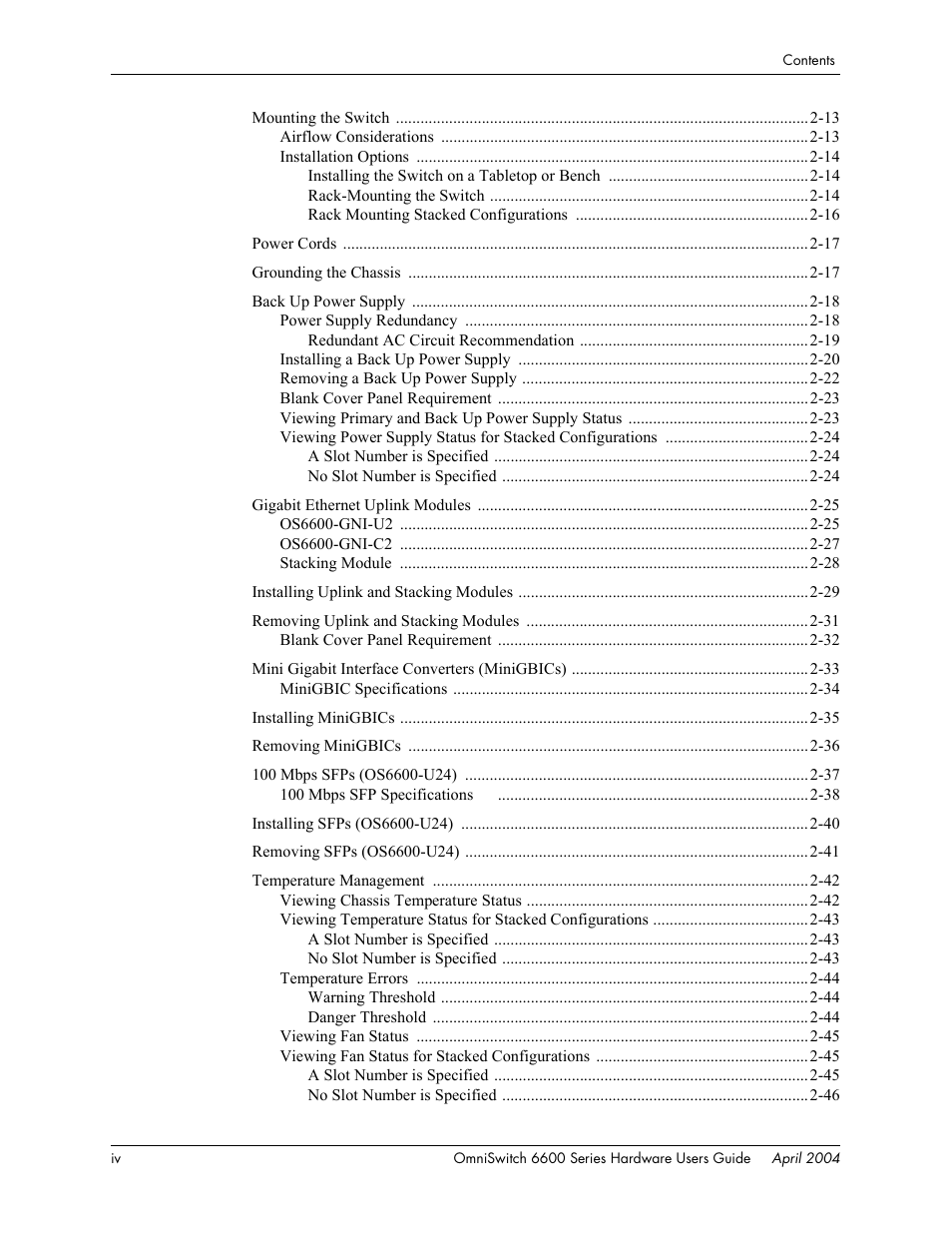 Alcatel-Lucent Omni 6624 User Manual | Page 4 / 114