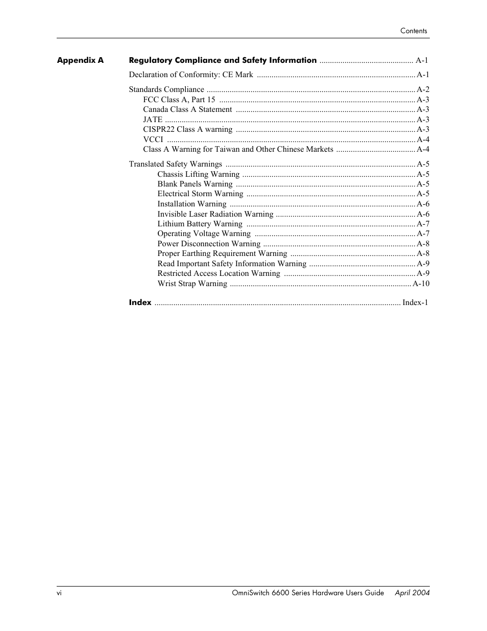 Alcatel-Lucent Omni 6624 User Manual | Page 6 / 114