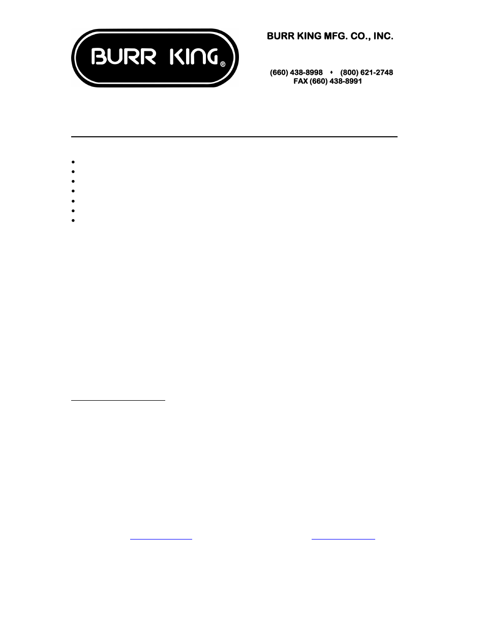 Burr King 1400 Series Arm Attachments User Manual | Page 5 / 10