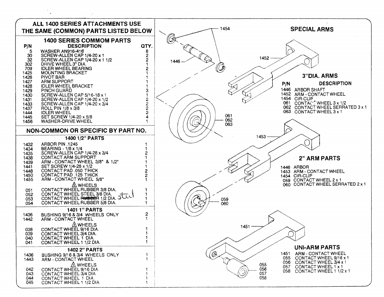 Burr King 1400 Series Arm Attachments User Manual | Page 8 / 10