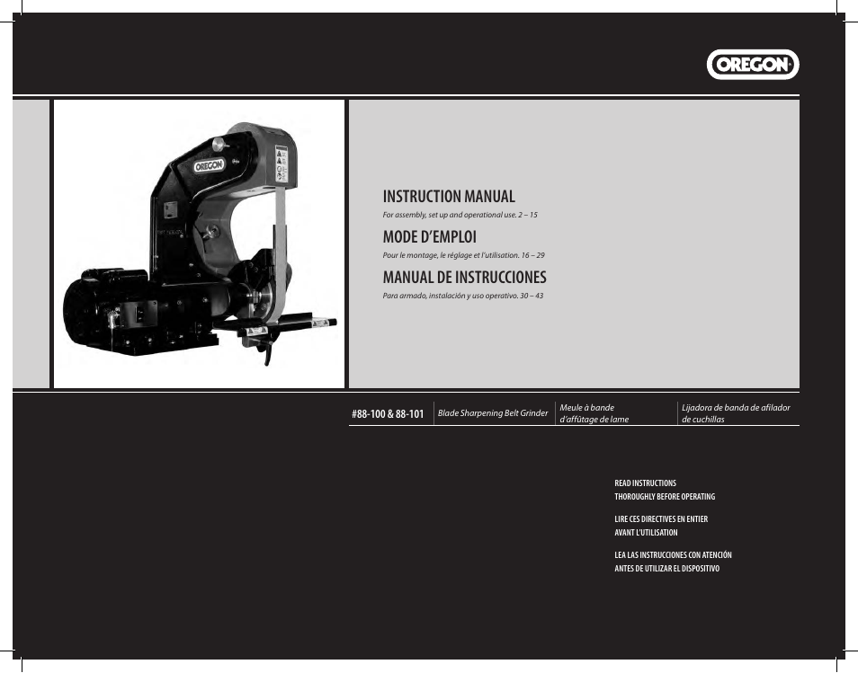 Burr King Oregon Model 760 With Mower Blade User Manual | 44 pages