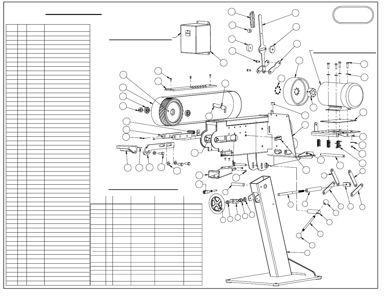 Model 979, Control options, Parts list | Burr king, See control options, Qty part # description, Style hp power stk code controller motor | Burr King Model 979 User Manual | Page 9 / 9