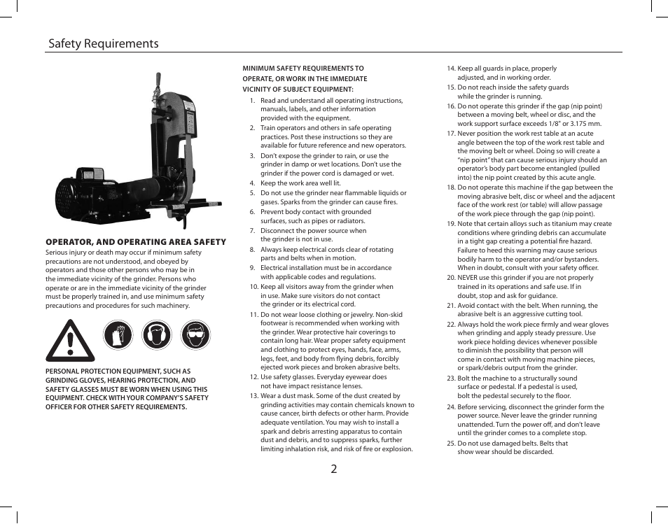 2safety requirements | Burr King Oregon Model X400 With Mower Blade User Manual | Page 2 / 44