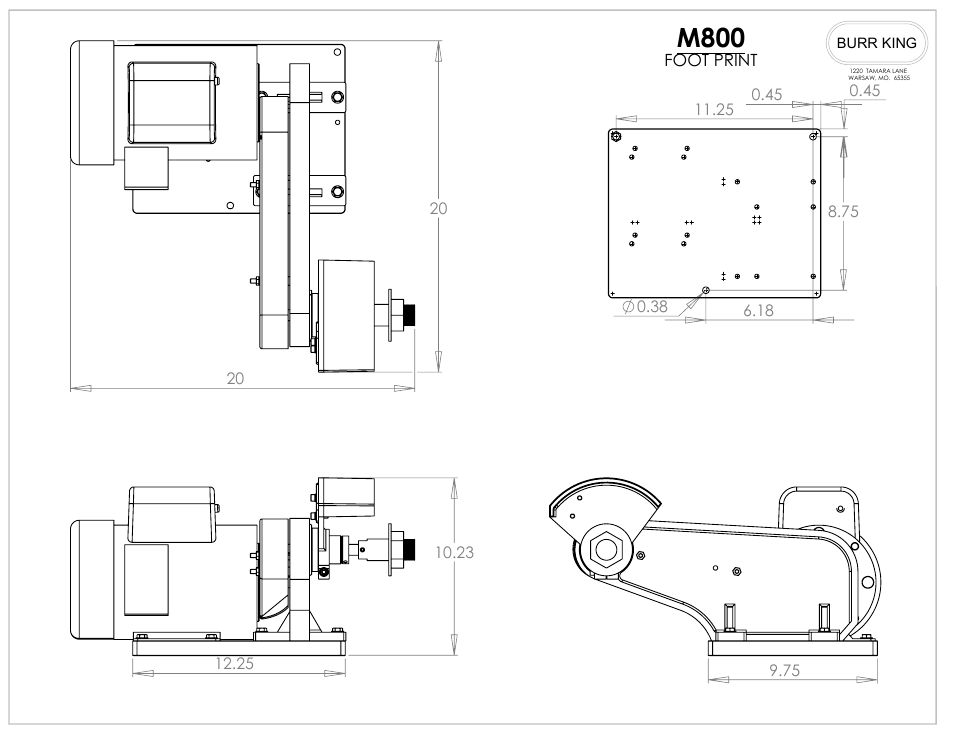 M800 | Burr King Model 800 User Manual | Page 16 / 20