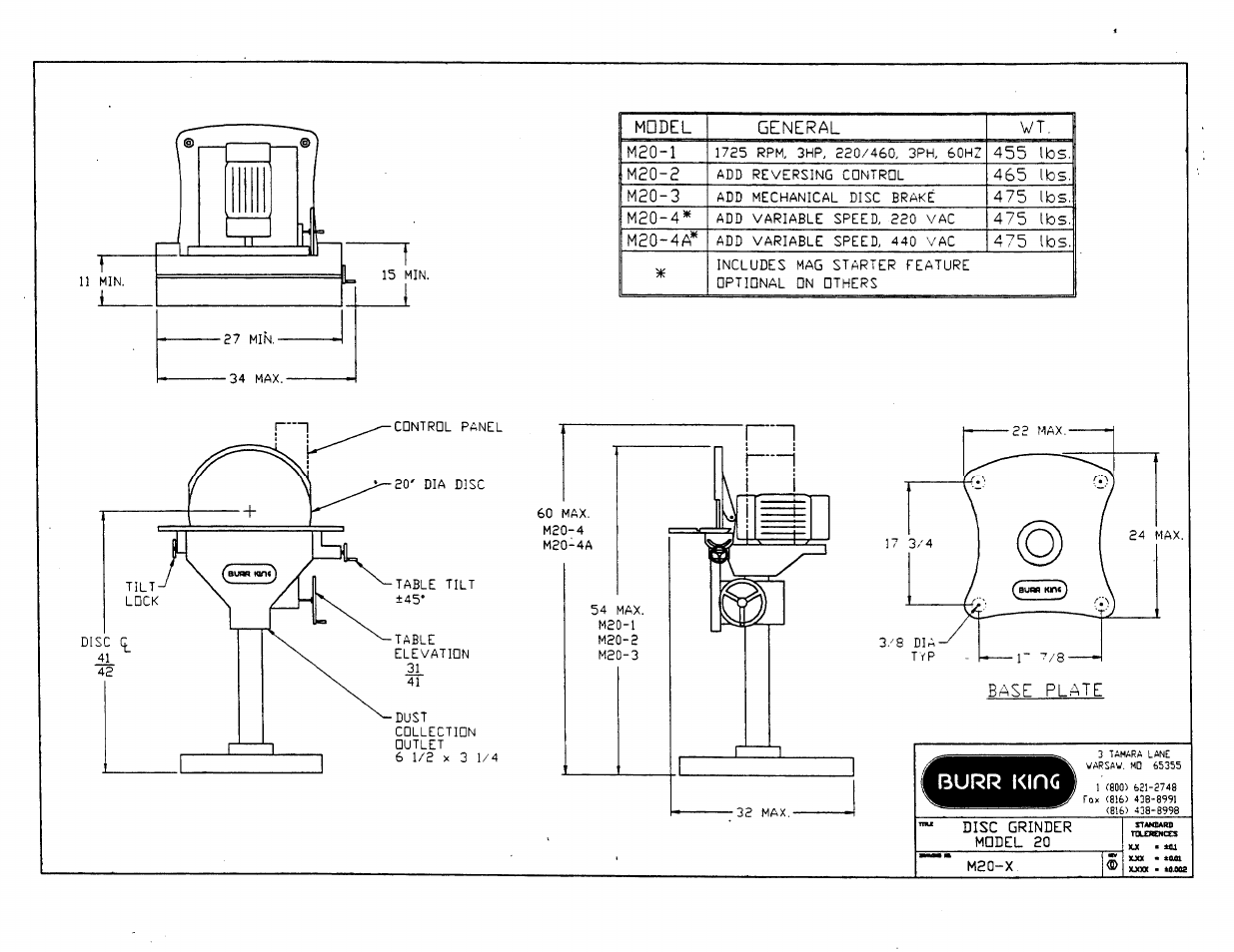 Burr King Model 20 User Manual | Page 12 / 12