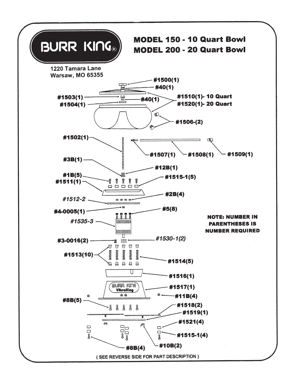Burr King Model 200s User Manual | Page 11 / 16