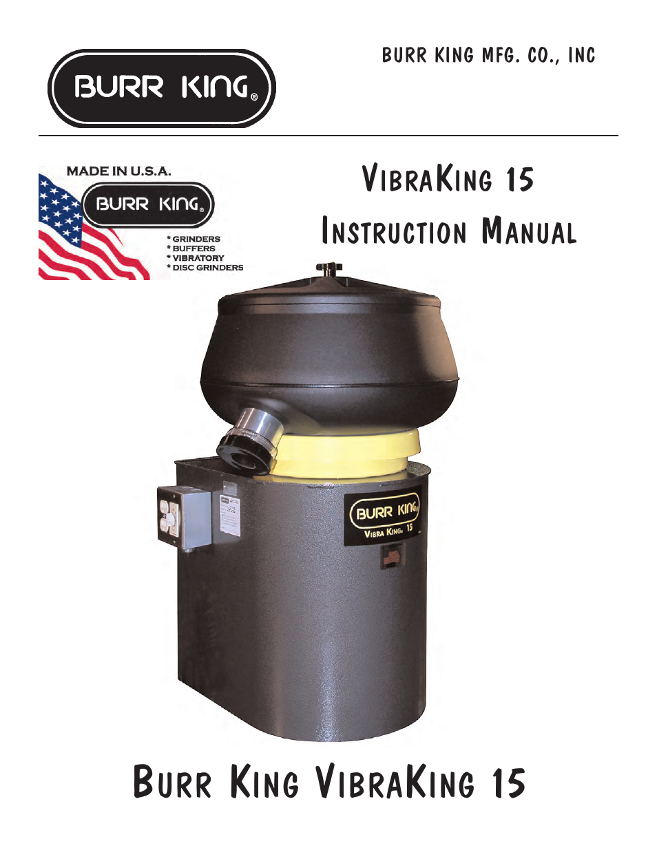 Burr King M15 CombiPak User Manual | 17 pages