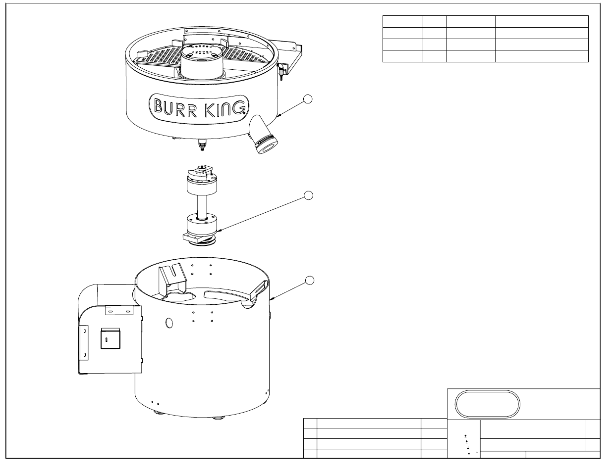 M40 - sheet1.pdf, Burr king, M40 assembly m40 | Burr King M40 CombiPak User Manual | Page 15 / 24