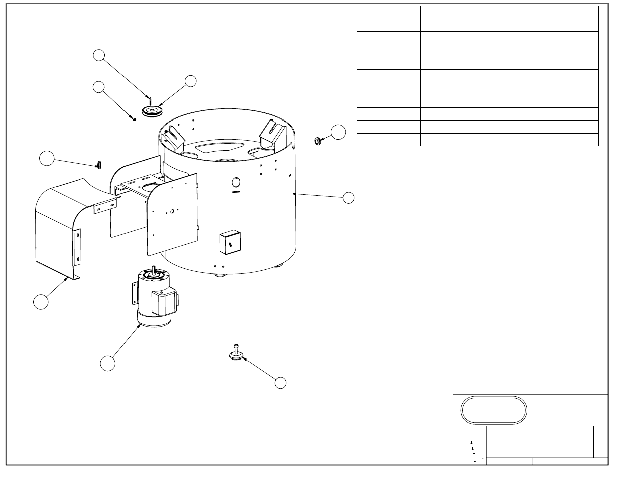 Platform - sheet1.pdf, Platform assembly, Burr king | Item no. qty. part no. description | Burr King M40 CombiPak User Manual | Page 17 / 24