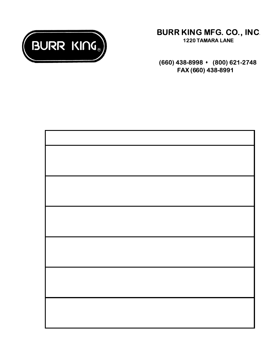 Advantage, Filter pak 8000 filter prices, Burr king mfg. co., inc | Burr King 8000 FilterPak User Manual | Page 4 / 4