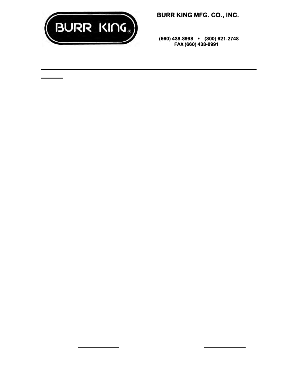 Burr King BK75 User Manual | Page 2 / 35