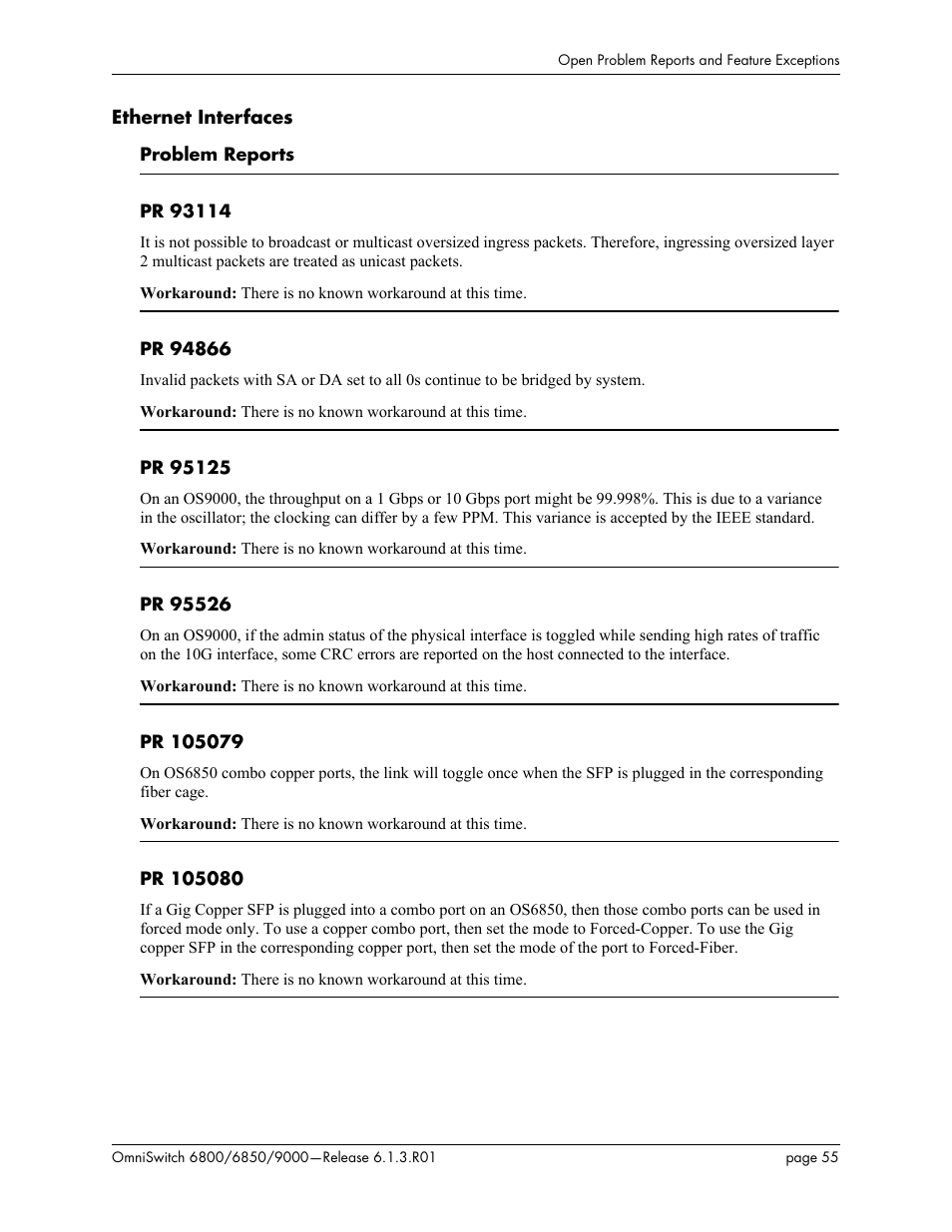 Ethernet interfaces | Alcatel-Lucent 6850 User Manual | Page 55 / 86