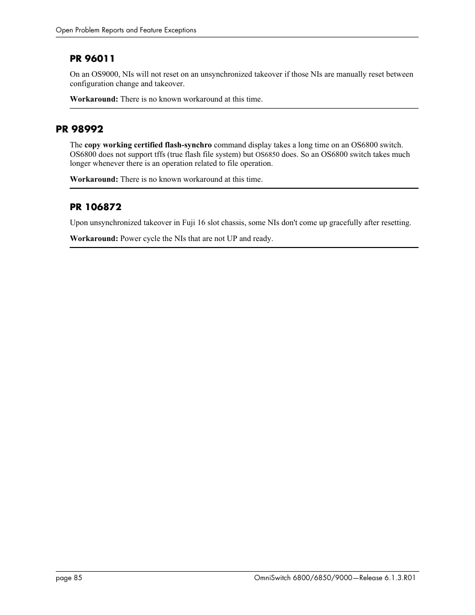 Pr 98992 | Alcatel-Lucent 6850 User Manual | Page 85 / 86
