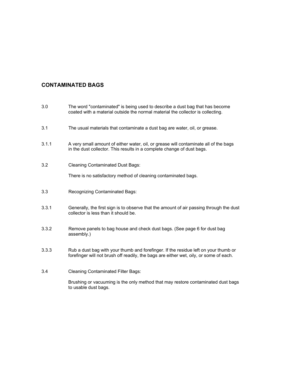 Contaminated bags | Burr King BK100 User Manual | Page 5 / 11