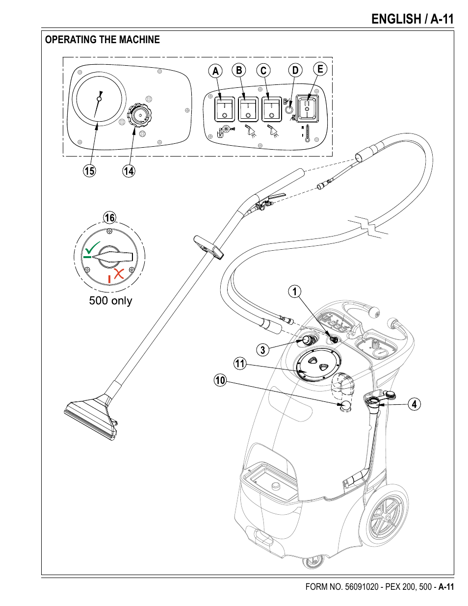 English / a-11 | U.S. Products PEX 500 User Manual | Page 11 / 56