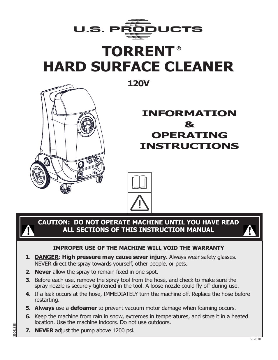 U.S. Products TORRENT User Manual | 12 pages