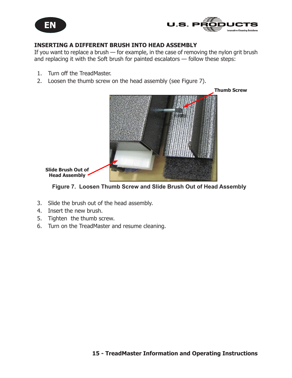 U.S. Products TREADMASTER User Manual | Page 21 / 70