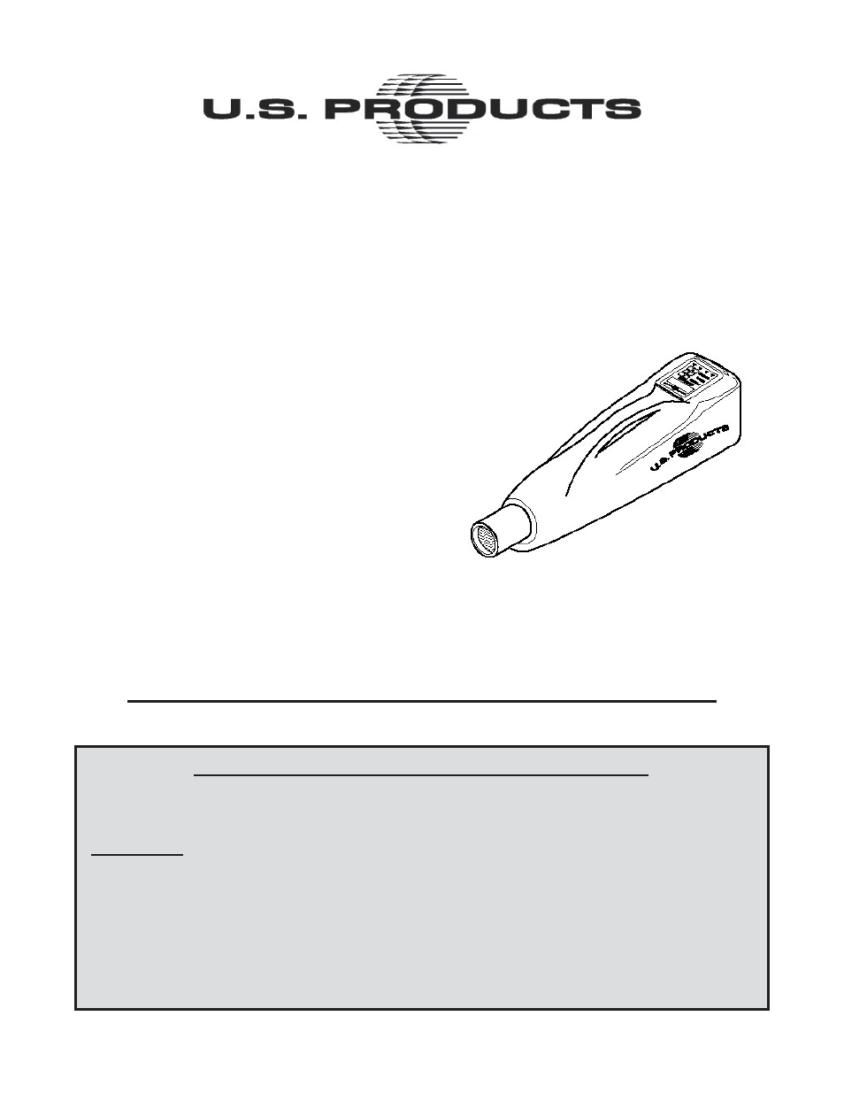 U.S. Products OASIS PLUS User Manual | 8 pages