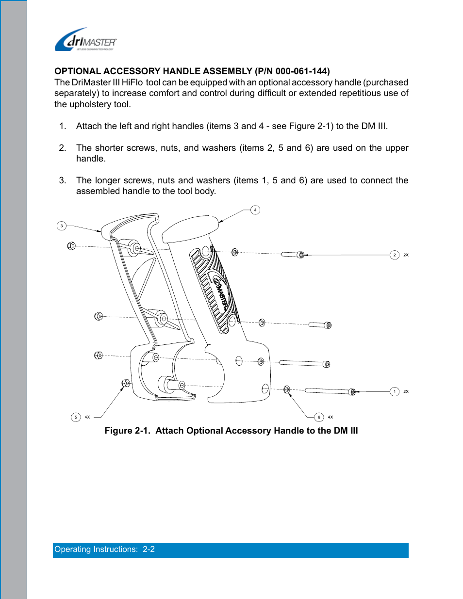 U.S. Products DRIMASTER 3 UPHOLSTERY TOOL User Manual | Page 12 / 32