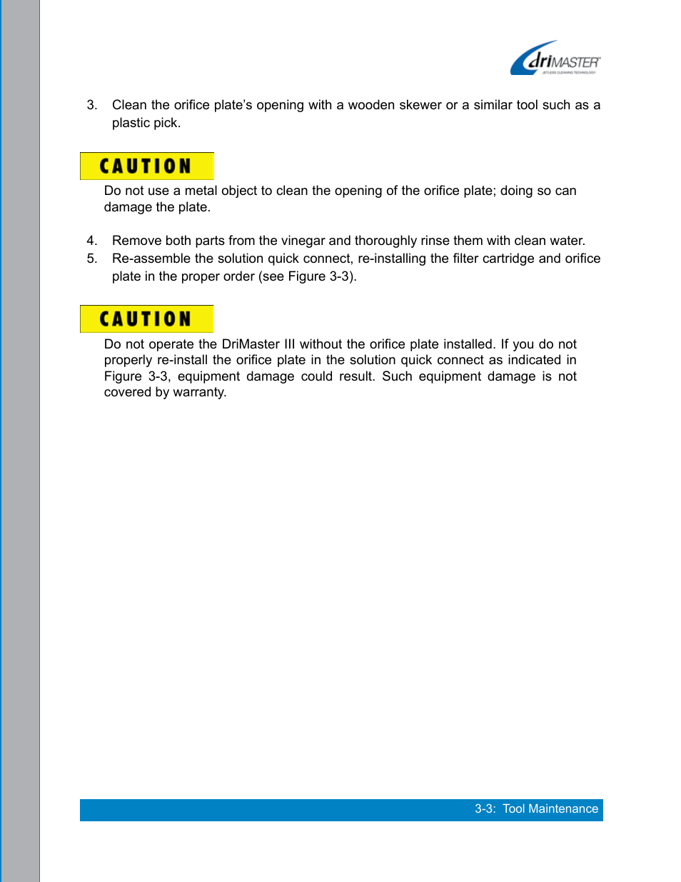 U.S. Products DRIMASTER 3 UPHOLSTERY TOOL User Manual | Page 17 / 32