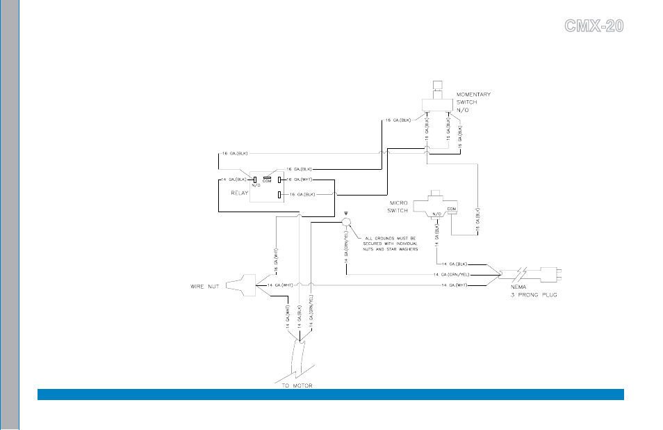 Figure 7-1. wiring diagram - 120 v, 60 hz -1, Electrical diagrams, Cmx-20 | U.S. Products CMX-20 ROTARY EXTRACTOR User Manual | Page 29 / 54