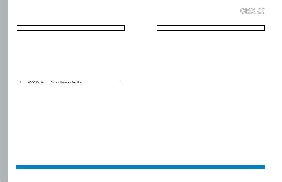 Upper and lower handle assembly parts list -7, Upper and lower handle assembly parts list, Cmx-20 | U.S. Products CMX-20 ROTARY EXTRACTOR User Manual | Page 37 / 54