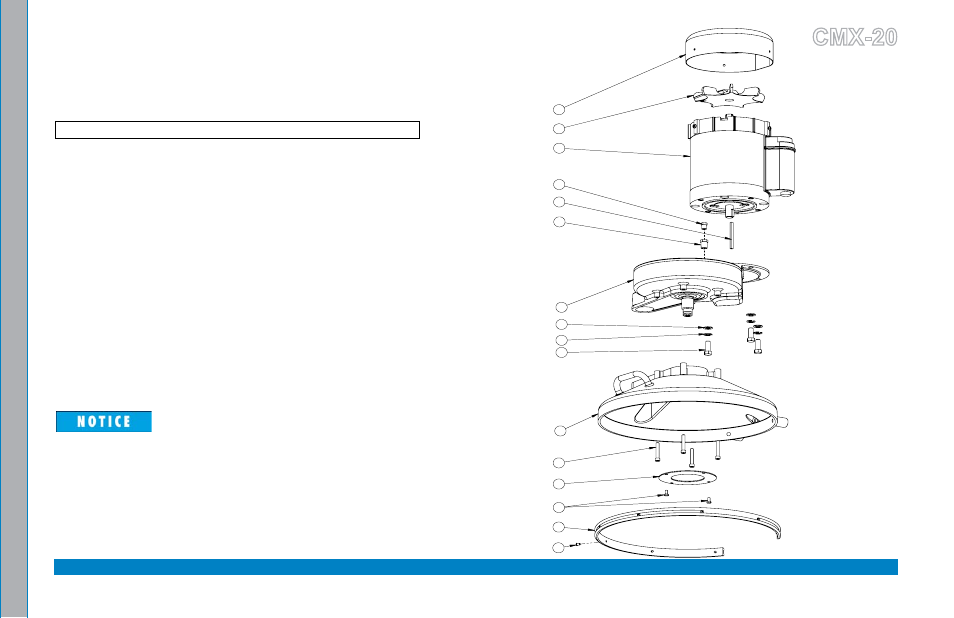 Base and drive train assembly parts list -9, Figure 8-6. base and drive train assembly -9, Base and drive train assembly parts list | Cmx-20 | U.S. Products CMX-20 ROTARY EXTRACTOR User Manual | Page 39 / 54