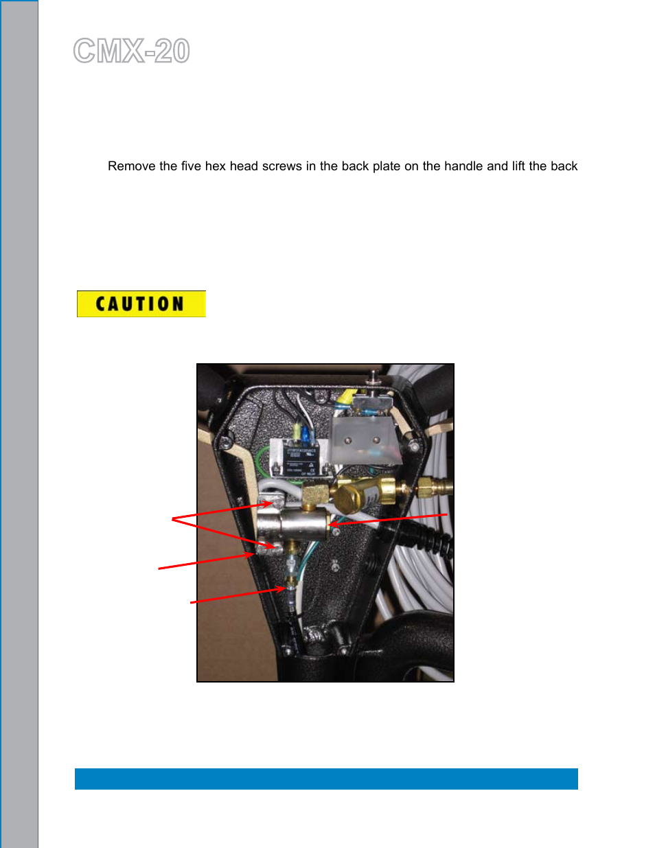 High pressure valve assembly -2, Removed from upper handle assembly -2, Cmx-20 | U.S. Products CMX-20 ROTARY EXTRACTOR User Manual | Page 50 / 54