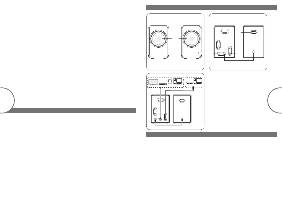 Back view illustrations front view, En 3 introduction, Features | Packing list, Product connection and operation connections, Operation, En 4 | Microlab MD 122 User Manual | Page 3 / 10