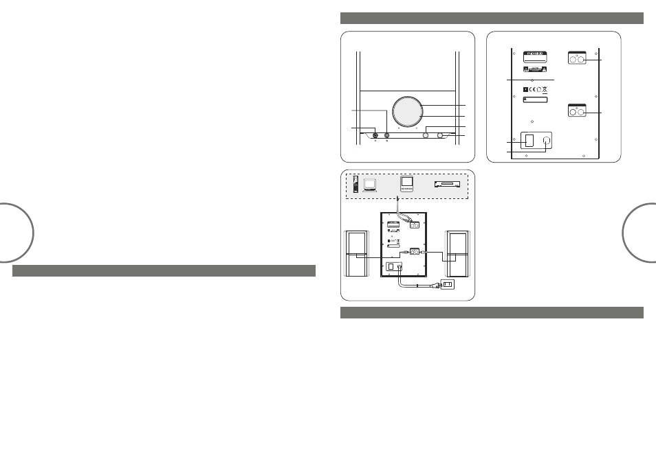 Made in china, High temperature during operation, Avoid touching back panel amplified speaker | Microlab M 500 User Manual | Page 3 / 10