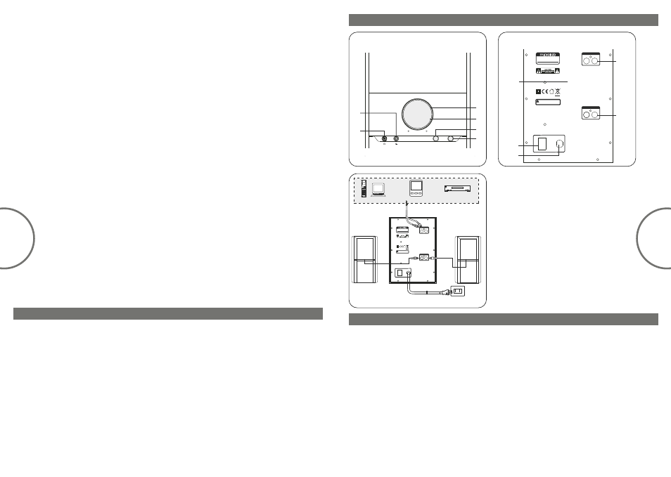 Made in china, High temperature during operation, Avoid touching back panel amplified speaker | Microlab M 500 User Manual | Page 9 / 10