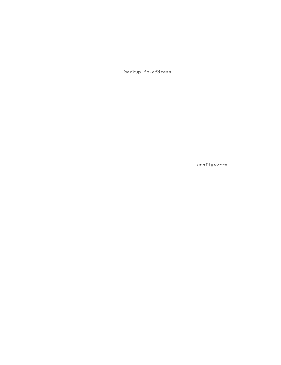 Vrrp configuration overview, Preconfiguration requirements | Alcatel-Lucent 7750 SR OS User Manual | Page 196 / 482