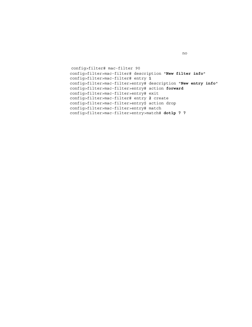 Modifying a mac filter policy | Alcatel-Lucent 7750 SR OS User Manual | Page 341 / 482