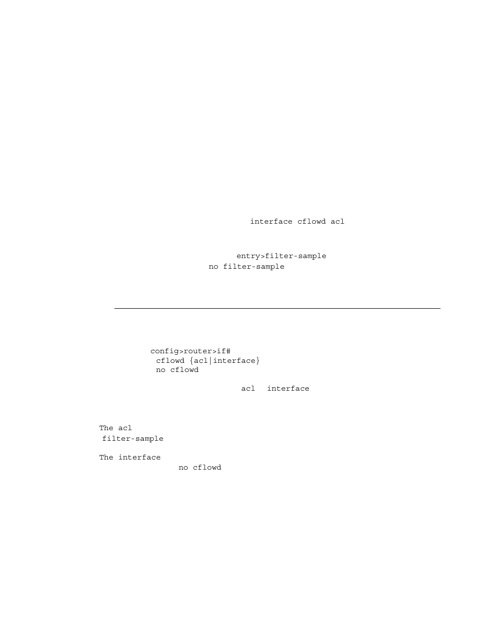 Specifying cflowd options on an ip interface, Interface configurations | Alcatel-Lucent 7750 SR OS User Manual | Page 455 / 482
