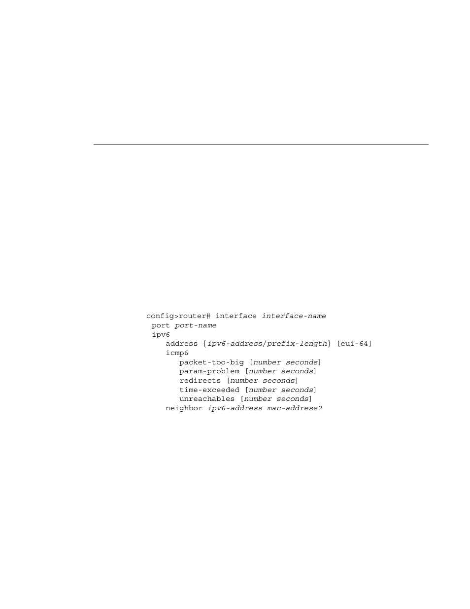 Configuring ipv6 parameters | Alcatel-Lucent 7750 SR OS User Manual | Page 53 / 482