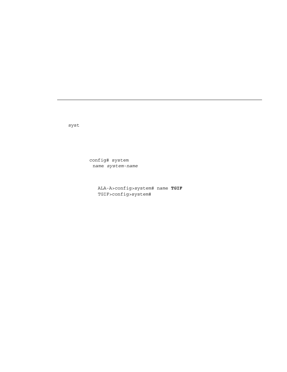 Service management tasks, Changing the system name | Alcatel-Lucent 7750 SR OS User Manual | Page 76 / 482