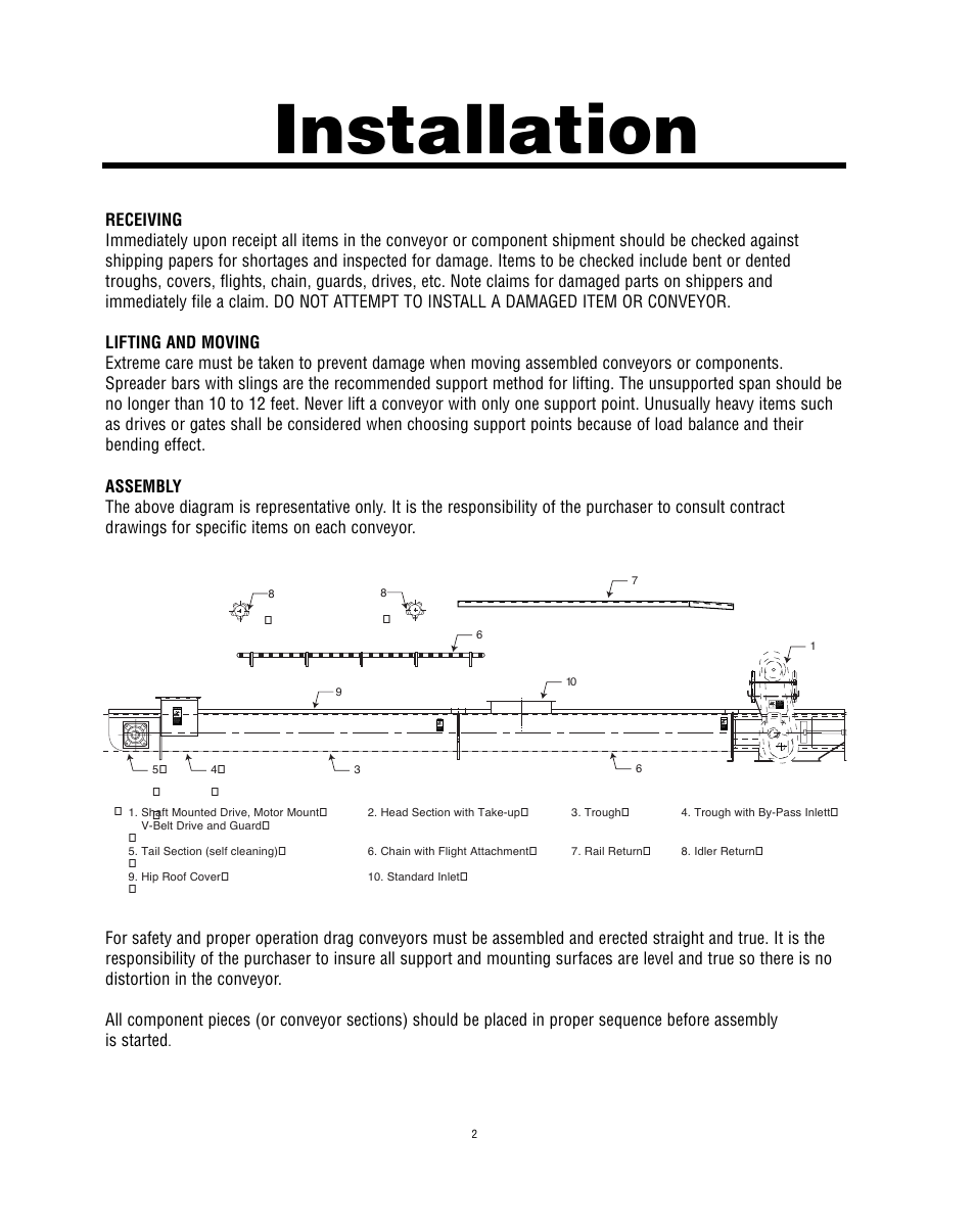Installation | Martin Sprocket & Gear Drag Conveyor Safety User Manual | Page 6 / 15