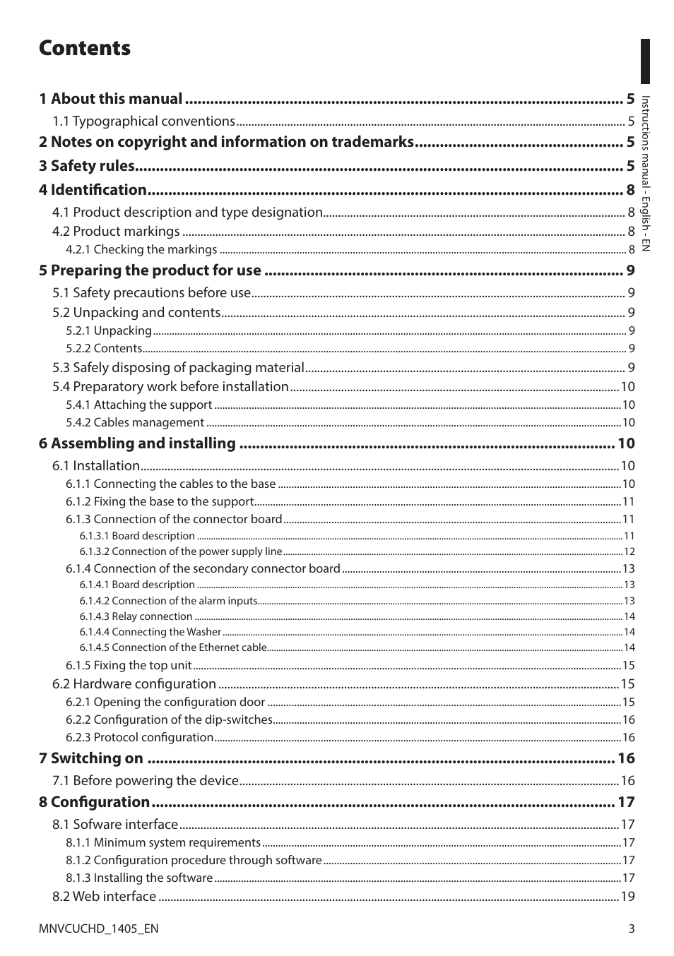 Videotec ULISSE COMPACT HD User Manual | Page 3 / 36
