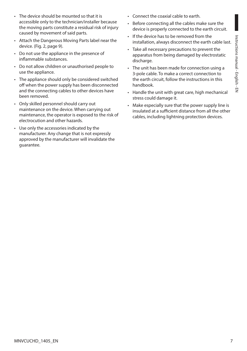 Videotec ULISSE COMPACT HD User Manual | Page 7 / 36