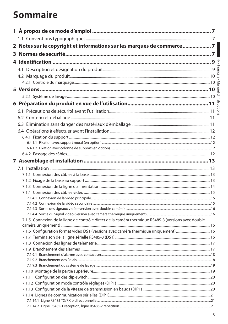 Sommaire | Videotec ULISSE COMPACT THERMAL User Manual | Page 137 / 268