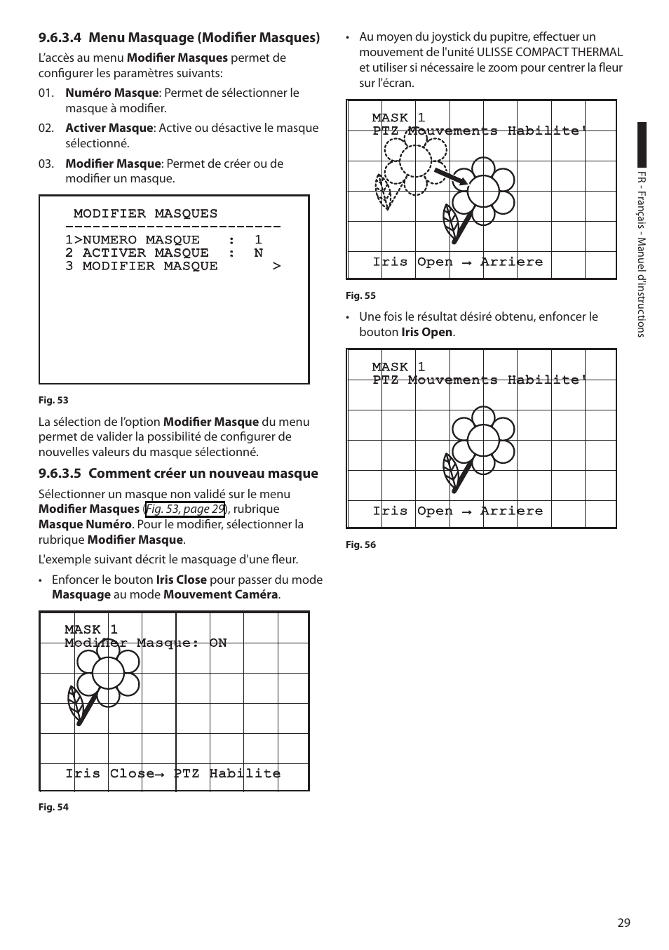 4 menu masquage (modifier masques), 5 comment créer un nouveau masque | Videotec ULISSE COMPACT THERMAL User Manual | Page 163 / 268
