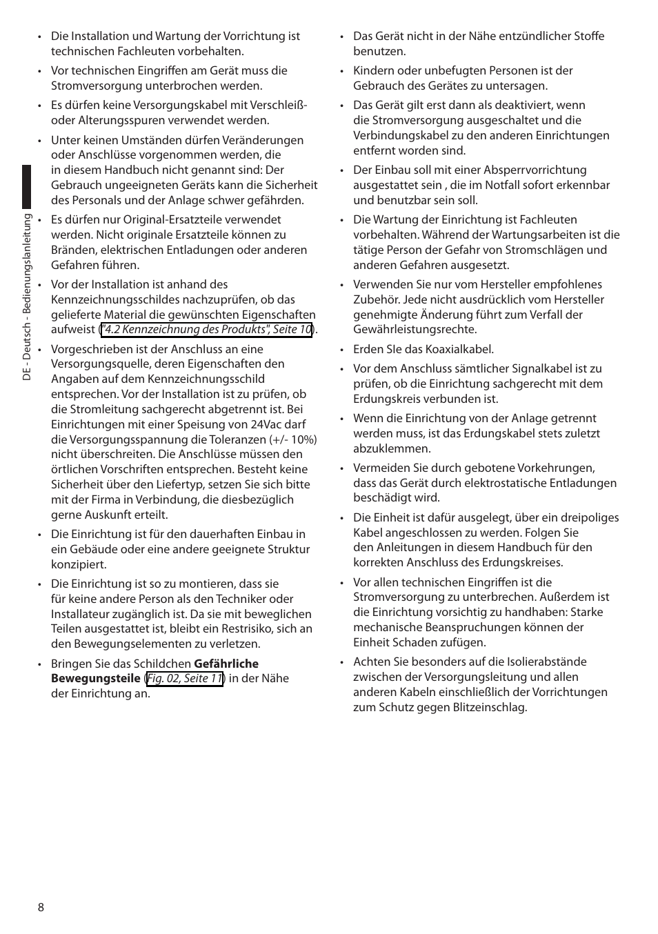 Videotec ULISSE COMPACT THERMAL User Manual | Page 208 / 268
