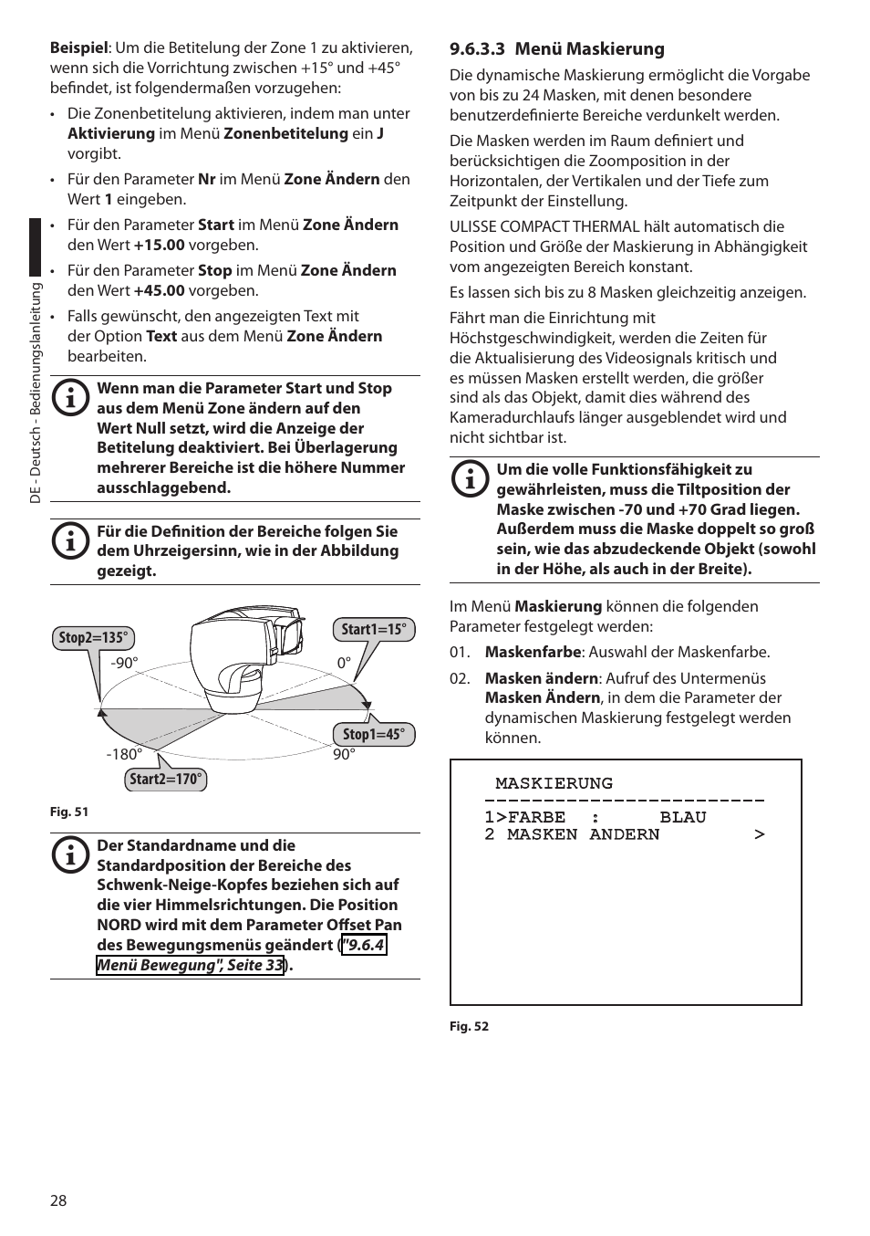 3 menü maskierung | Videotec ULISSE COMPACT THERMAL User Manual | Page 228 / 268