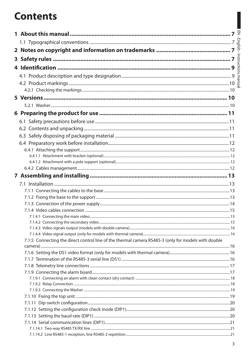 Videotec ULISSE COMPACT THERMAL User Manual | Page 5 / 268