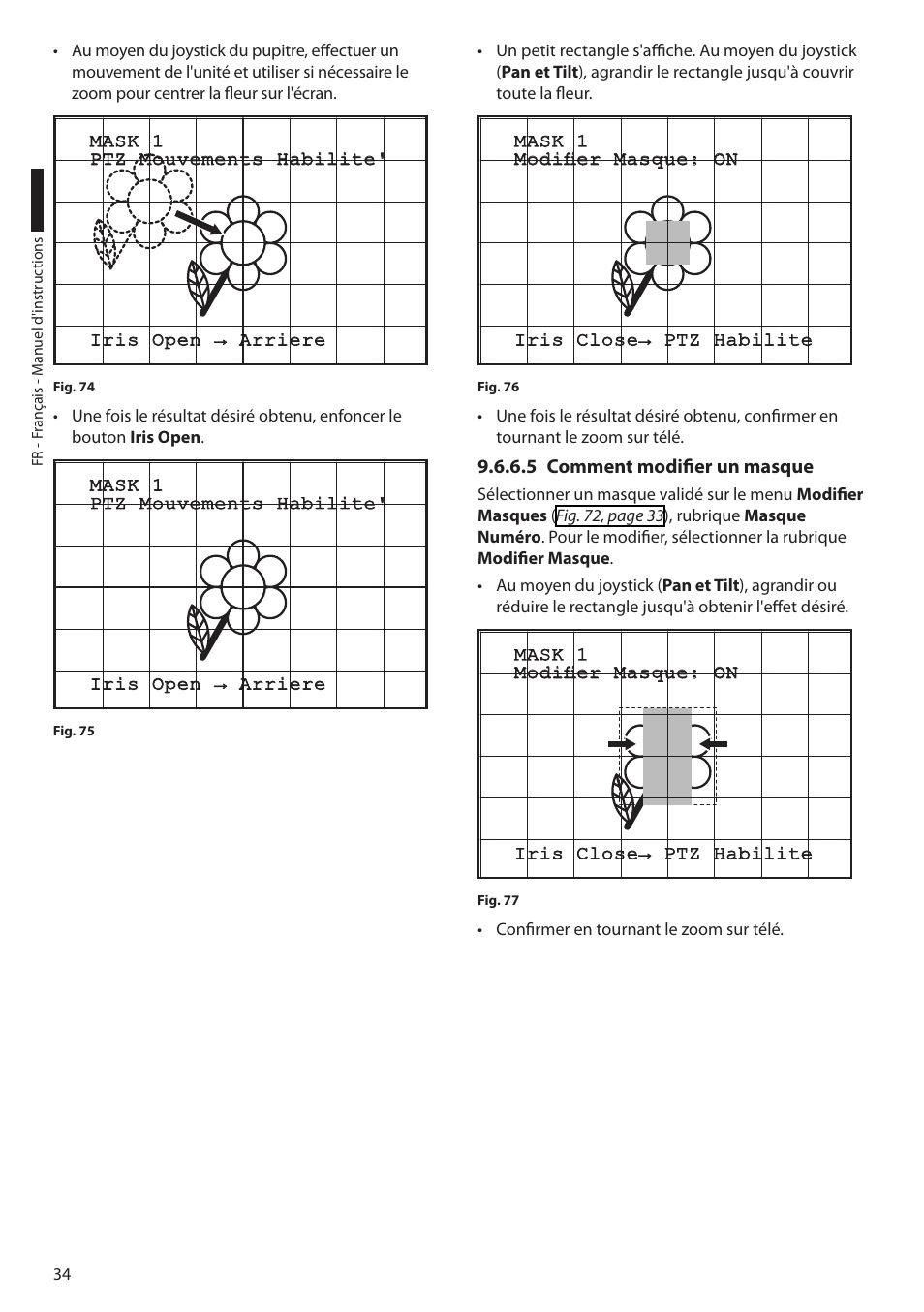5 comment modifier un masque | Videotec ULISSE User Manual | Page 172 / 276