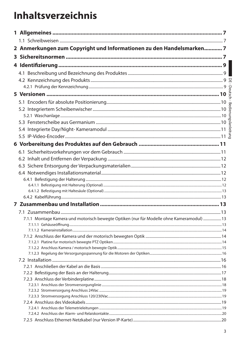 Videotec ULISSE User Manual | Page 209 / 276