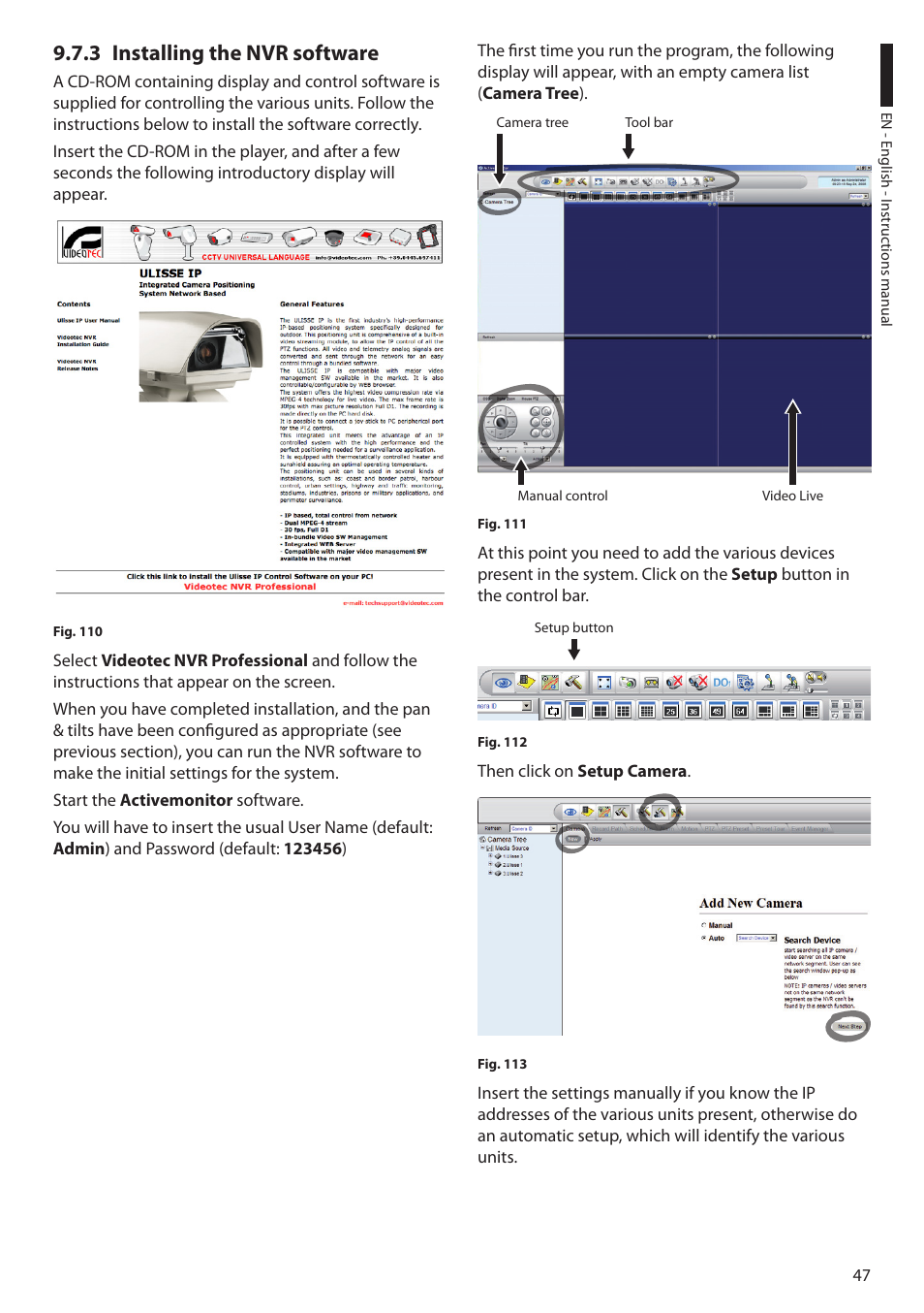 3 installing the nvr software | Videotec ULISSE User Manual | Page 49 / 276
