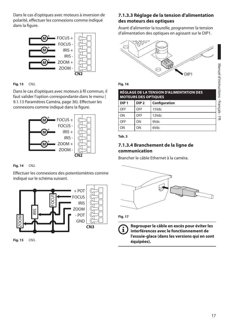 4 branchement de la ligne de communication | Videotec ULISSE NETCAM User Manual | Page 119 / 204