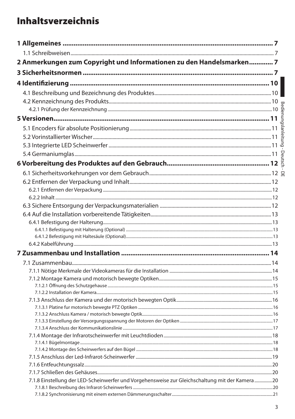 Videotec ULISSE NETCAM User Manual | Page 155 / 204